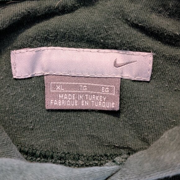 Y2K Nike Stitched Patch Spellout Hoodie - Size XL - Picture 3 of 4